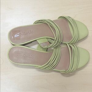 Madewell Women's Light Green Strappy Sandals.  Size 9